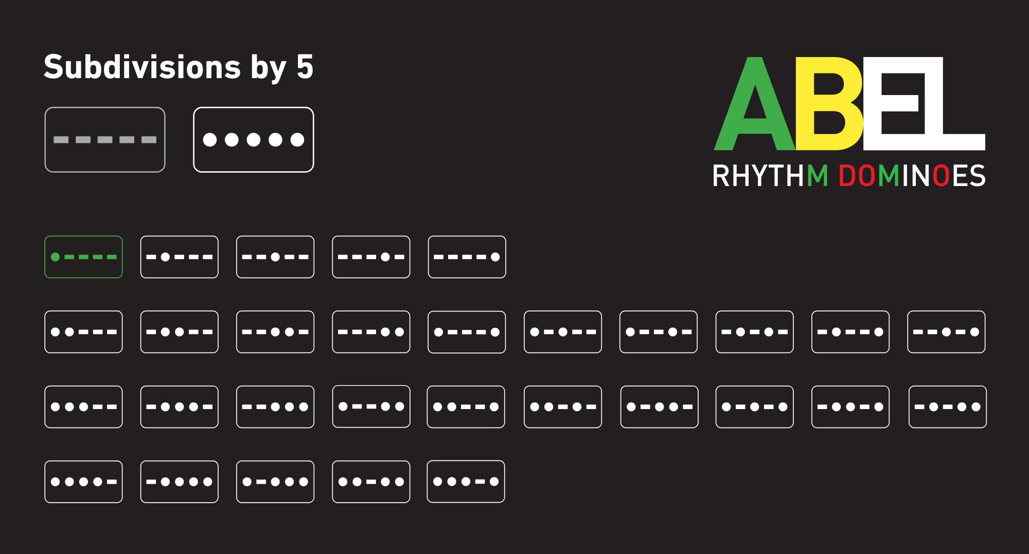 ABEL Rhythm Dominoes ® – Subdivisions by 5™ – PDF - Image 34