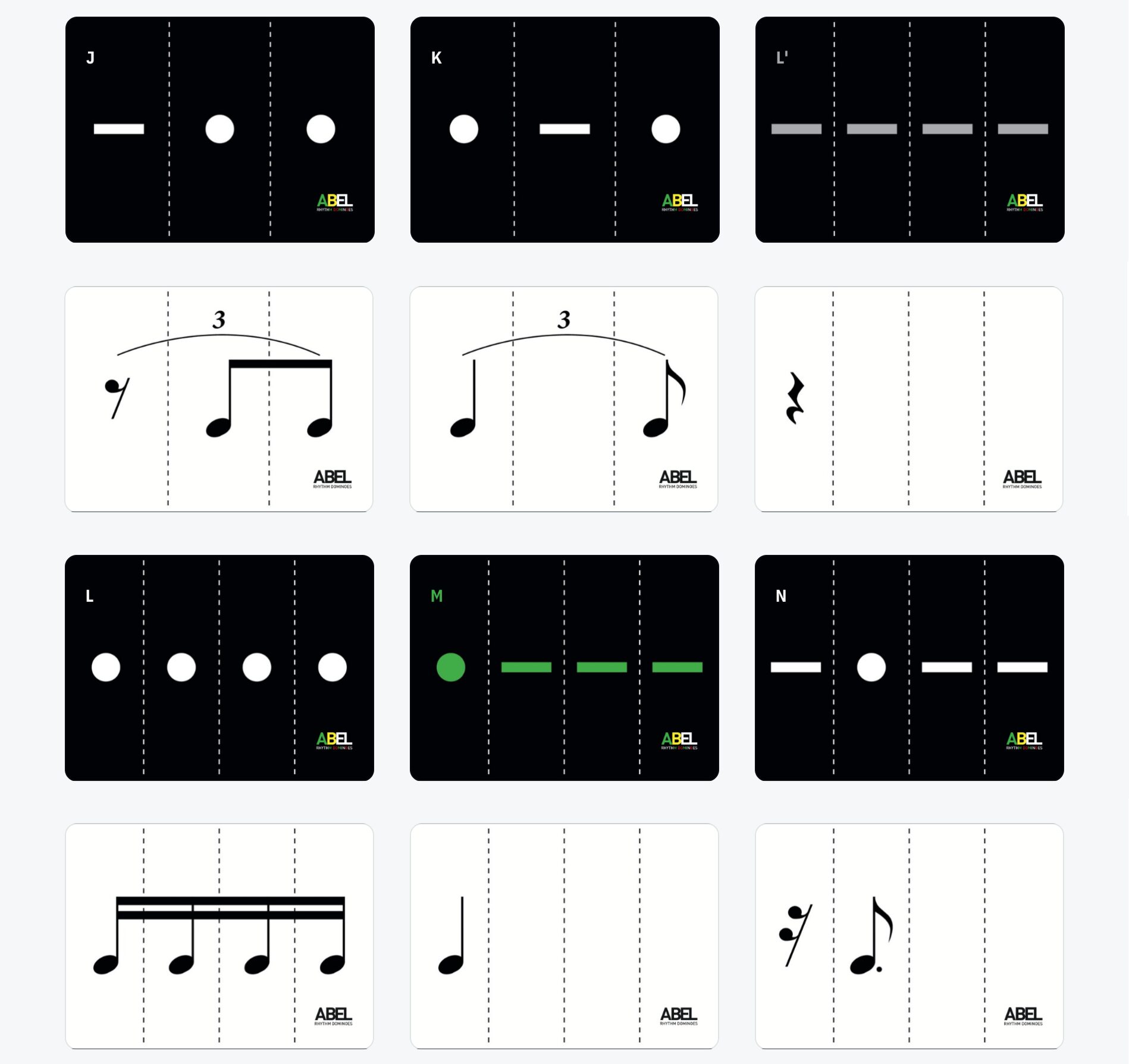ABEL Rhythm Dominoes ®️ - Playing Cards™ deck - Image 5