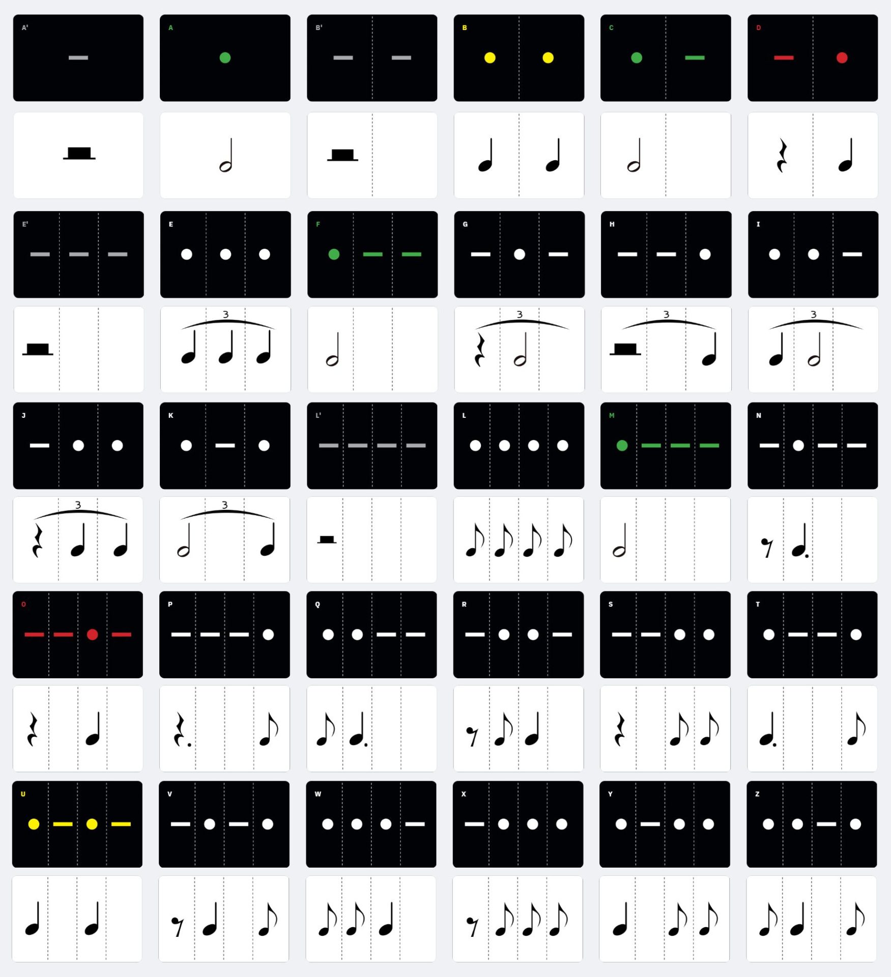 ABEL Rhythm Dominoes ® – Half Note Edition™ – PDF - Image 2